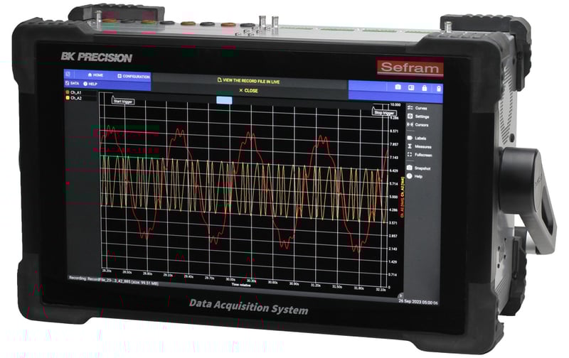 B&K Precision DAS1800 high speed modular data acquisition recorder is built for aerospace, defense, industrial, and power applications, it delivers both precision measurements and ease of integration. B&K Precision DAS1800 high speed modular data acquisition recorder is built for aerospace, defense, industrial, and power applications, it delivers both precision measurements and ease of integration.